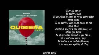 Quisiera Remix (Letra/Lyrics) - Rafa Pabon, Maikel DelaCalle, Justin Quiles, Jerry Di, Jambene.