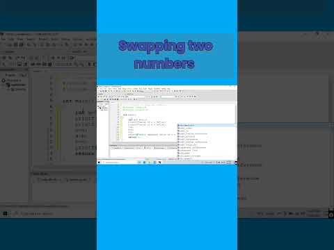swapping program in C language | #code #program #coder #trending #viral #shorts #2023 #c_programming