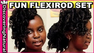 Flexi rods on Natural Hair using Eden Bodyworks Citrus Fusion Mousse