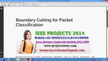 Boundary Cutting for Packet Classification