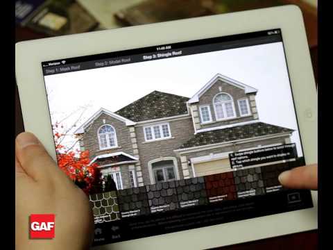GAF Virtual Home Remodeler on iPad