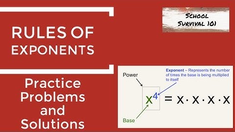 Rules of Exponents: Product of Powers Property (Practice Problems and Solutions)
