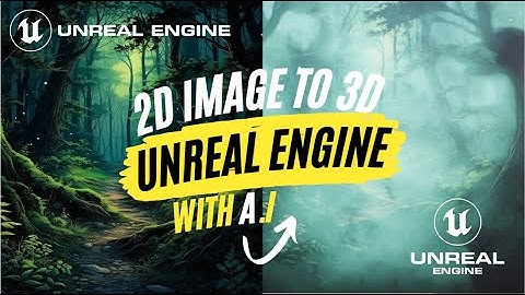 Unreal Engine Tutorial: 2D Image to 3D using AI Depth Mask
