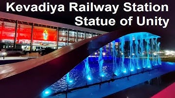 Kevadia railway station, Statue of unity village station