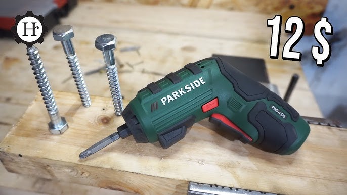 Parkside screwdriver PAS 4 D6 - 4v LI-ON - YouTube