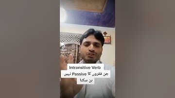 Intransitive Verbs (Which can