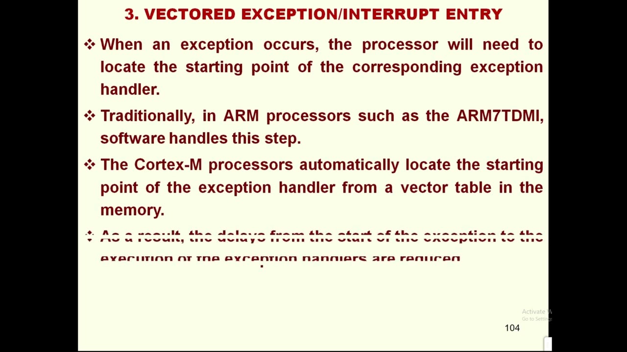 Cortex M4 Nested Vectored Interrupt Controller Nvic With Vector Table Fault Handling Techniques Youtube