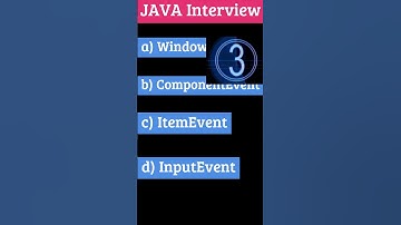 in java, which of these is superclass of ContainerEvent class? #shorts