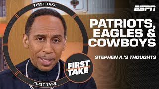 Stephen A. reacts to Patriots hiring Jerod Mayo + talks Eagles \& Cowboys' playoff hopes | First Take