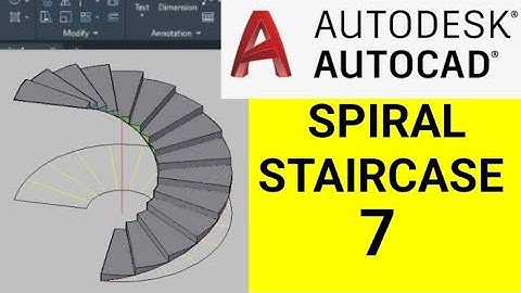 spiral staircase | autocad 2022 | staircase design