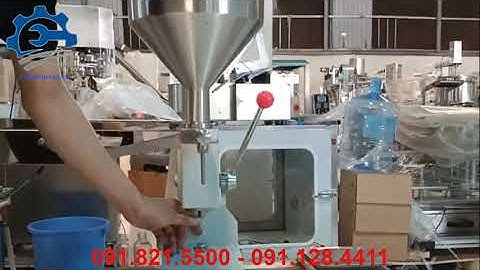 MÁY CHIẾT RÓT MỸ PHẨM THỦ CÔNG- MÁY CHIẾT GEL VÀO TUÝP- MÁY CHIẾT GẠT TAY A03