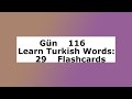 Learn Turkish Words: 29 Flashcards