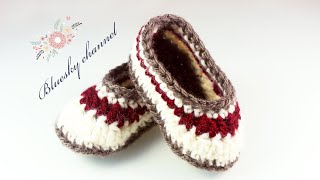 لكلوك كروشية سهل للمبتدئين  /  crochet baby shoes