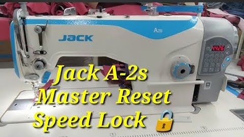 Jack A-2s machine master Reset !! Speed Lock 🔒
