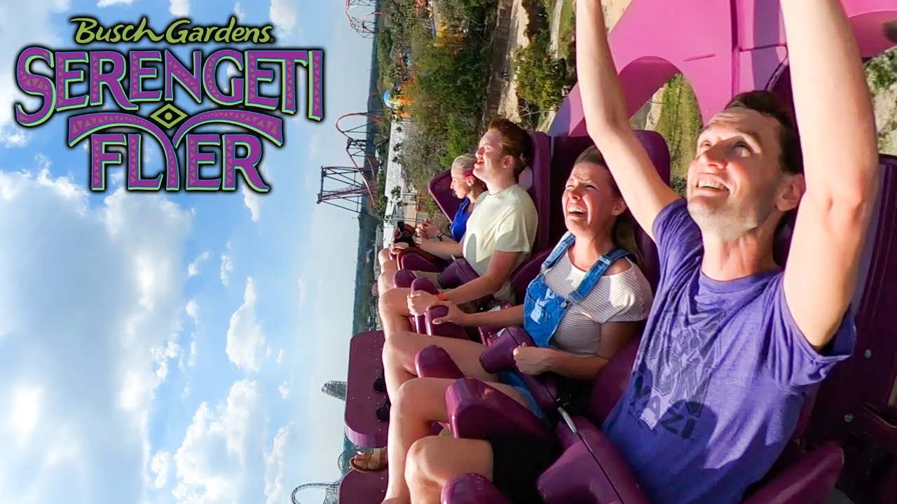 Busch Gardens' new record-breaking swing ride, Serengeti Flyer