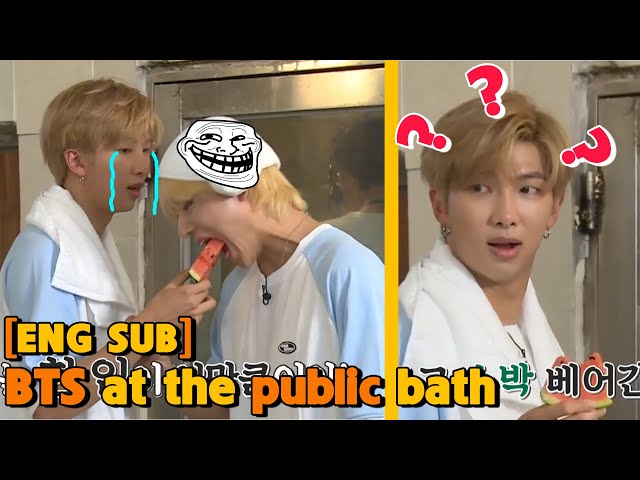 [ENG SUB] BTS at the public bath | RUN BTS ENGSUB class=