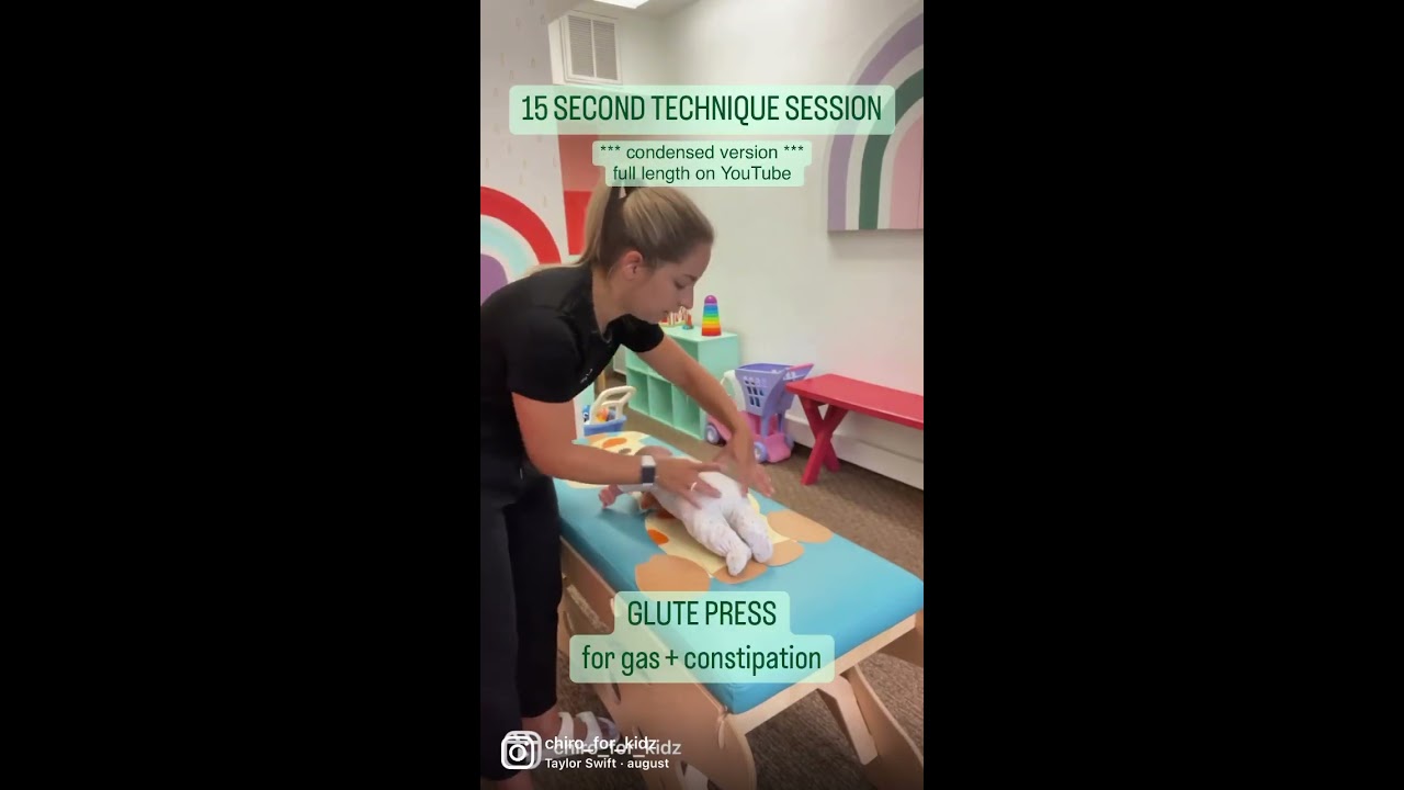  CONSTIPATION Glute Press Massage Technique For Constipated Babies Pediatricchiropractic