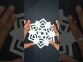 “Beautiful 😍 Paper📜 Snowflake❄️ Design– Step-by-Step”#youtubeshorts#craft #papercraft#trending #art