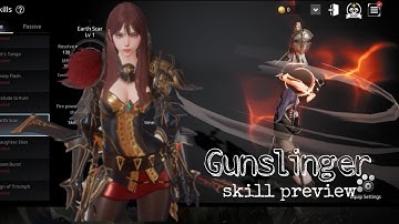 V4 Gunslinger all SKILL preview | new MMORPG android