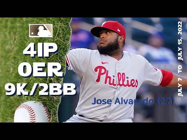 José Alvarado 100 mph reliever, July 7 ~ 15, 2022