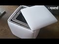 Demonstration of Cube 5 in 1 Ottoman Space Saving Chair