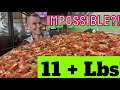 Huge solo pizza challenge  the reaper  undefeated  molly schuyler  mom vs food  insanity