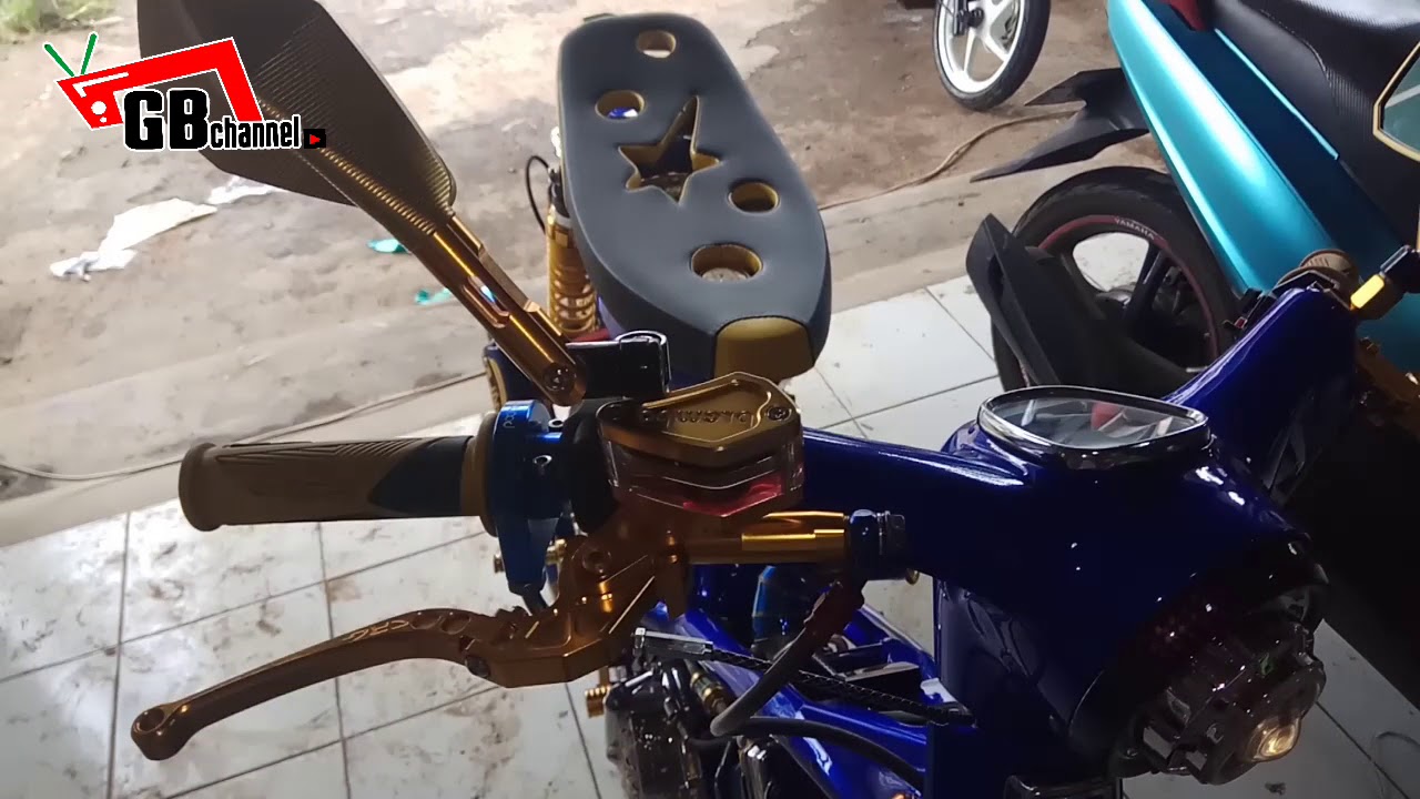 Modifikasi Motor Clasic Bebek C70 Pitung Pake Mesin Satria Fu