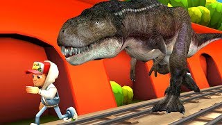 Subway Surfers vs Dinosaur