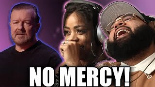 Ricky Gervais WENT IN!! - Politically Incorrect Jokes - BLACK COUPLE REACTS