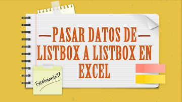 Pasar y eliminar registros de ListBox a ListBox en VBA Excel