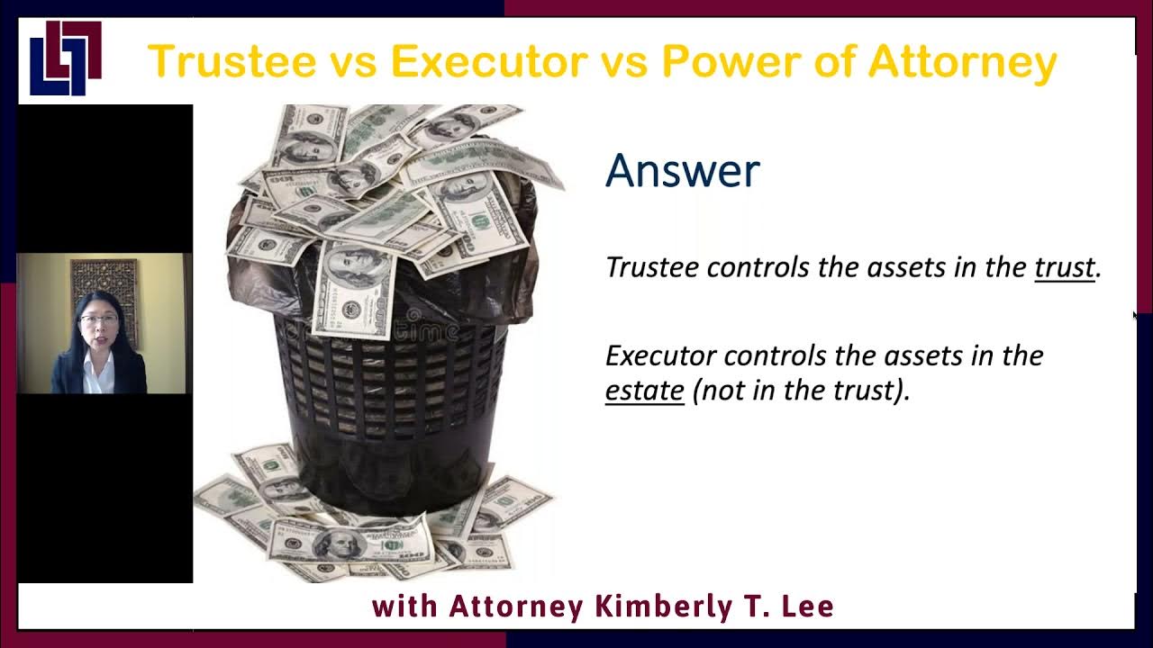 Trustee vs Executor vs Power of Attorney YouTube
