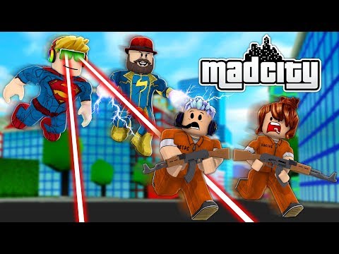 Heros Vs Criminals Fighting For Temple In Roblox Mad City Youtube - roblox mad city blox4fun