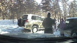 9 марта 2013. Курумоч. Дергаем деда на Land Cruiser 200