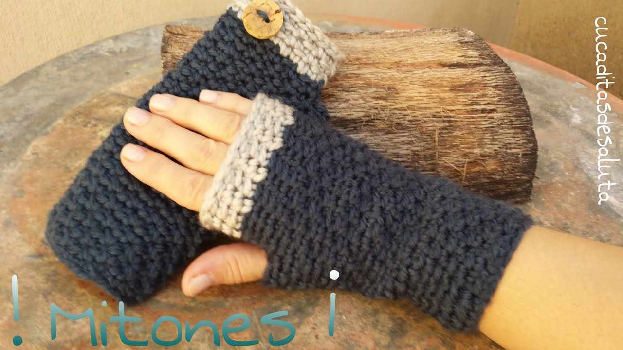 Mitts (fingerless gloves) to Crochet / Cross Point 