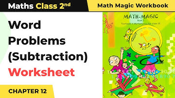 Word Problems (Subtraction) - Give and Take Worksheet | Class 2 Maths Chapter 12 | 2024-25