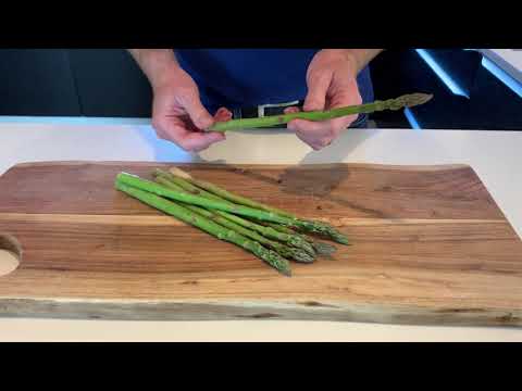 Sådan klargør du grønne asparges
