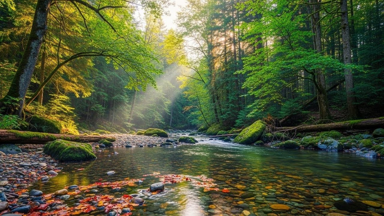 River Stream Ambience 🌊 Relaxing Water Sound for Focus, Study, and Serenity #582