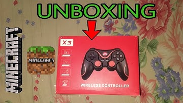 X3 Wireless Controller Unboxing With All Featuers with Minecraft Gameplay | How to use X3 Controller