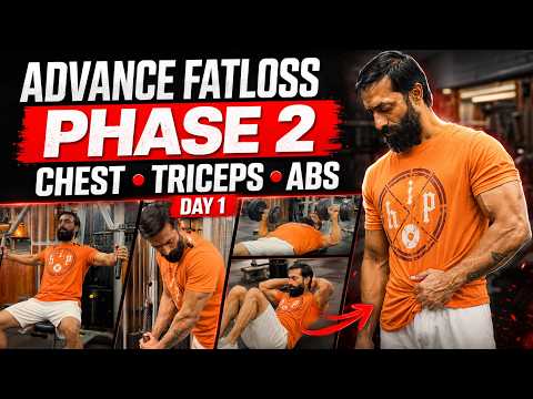 Advanced Fat Loss Workout | Phase 2 Day 1 | Chest, Triceps & Abs