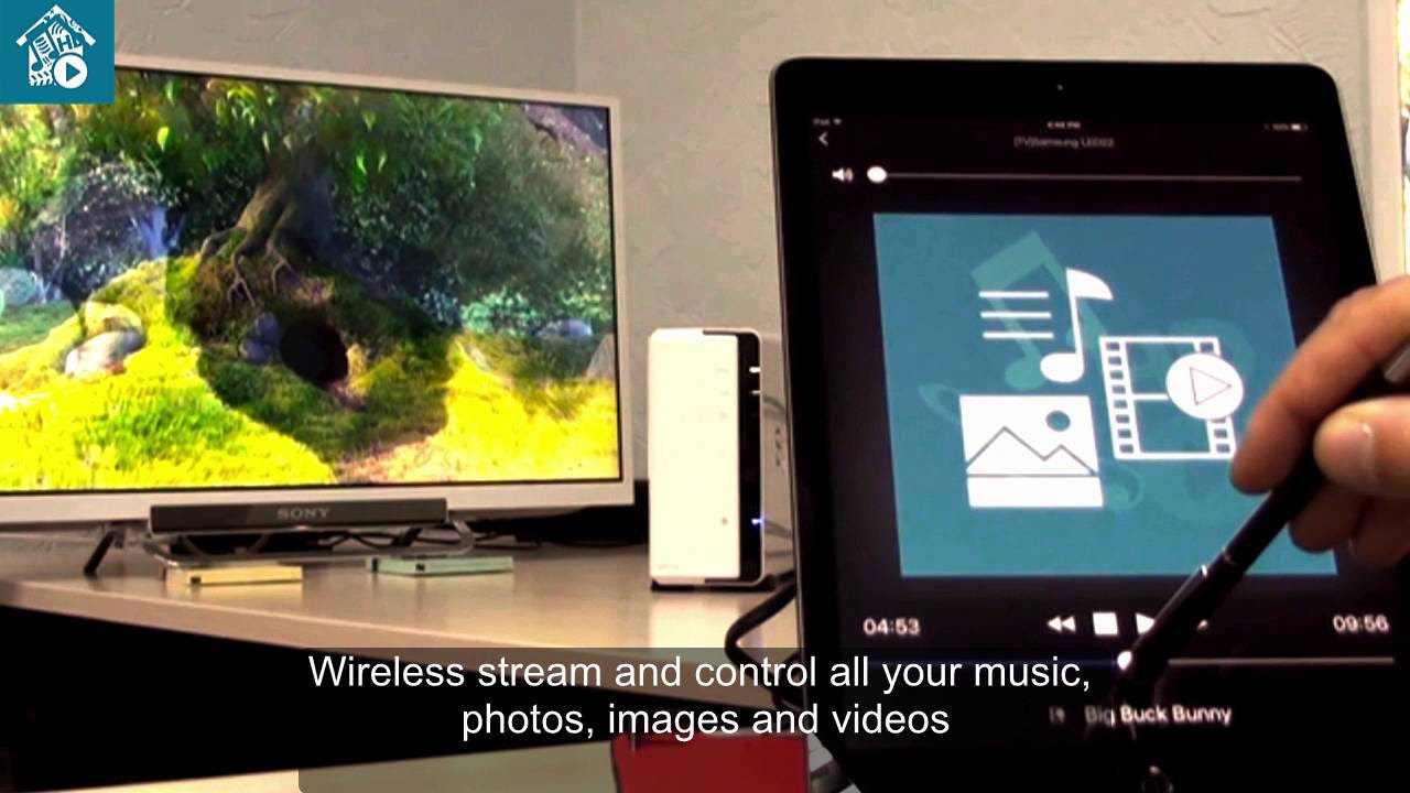 ArkMC wireless media streaming server and video player for iOS Android devices