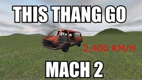 GMod *third* Fastest simfphys Car EVER (2,400 km/h, infmap)