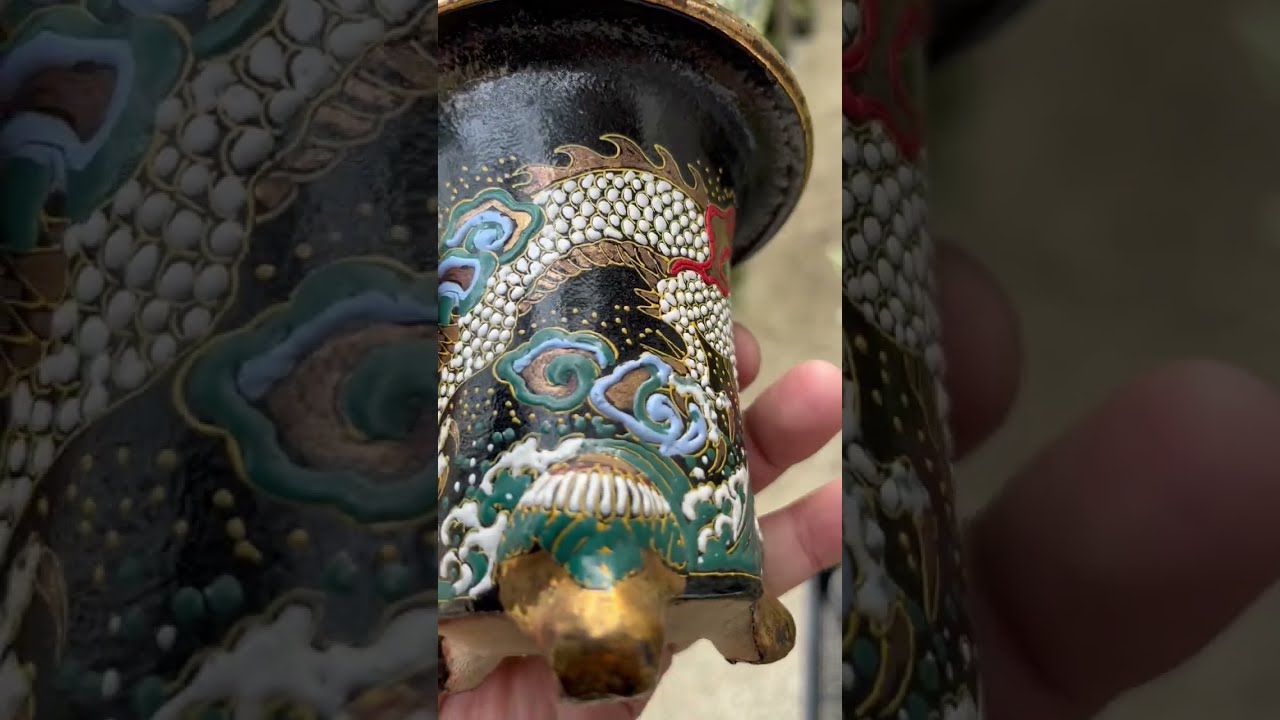 龍山の龍【傑作錦鉢】万年青の植木鉢、楽焼鉢をご紹介 【万年青