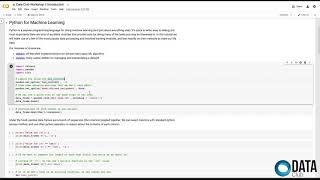 Machine Learning Series Workshop 1