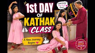 1st day of kathak class💃