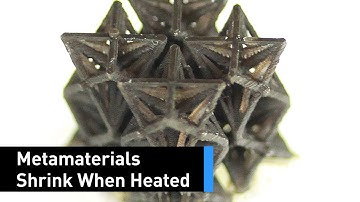 This 3D Printed Metamaterial Shrinks When Heated