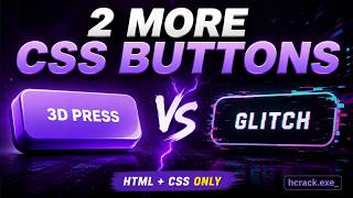 2 Modern CSS Buttons You Should Know (3D Press & Glitch) 2 Modern CSS Buttons You Should Know (3D Press & Glitch)