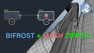 Maya Bifrost and MASH zipper rig demo with walkthrough