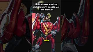 The meat shields are ranked! #marvel #marvelrivals #marvelrivalsgameplay #gaming #tierlist #gameplay