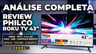 Smart TV Philco 43” Roku TV Vale a Pena ? 🔥 Review Completo P43KRA HDR10 Full HD!
