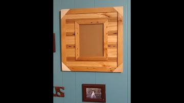 Rustic pallet wood picture frame